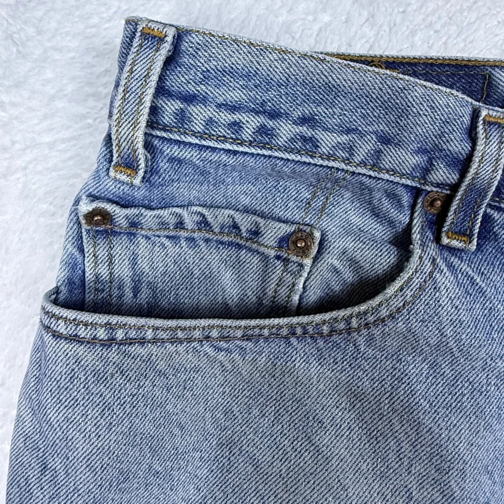 Levi's 901 Relaxed Straight Leg Jeans Mens 38x32 2001 Y2K Denim Distressed *READ